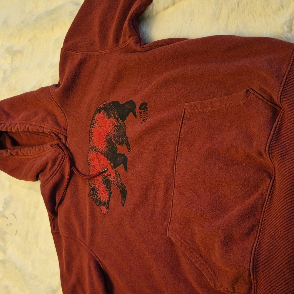 The Nortface TNF Hoodie Red Brick.SizeTag Missing. Pit To Pit:22.5"×26.5" Sz.M/L - Picture 14 of 16
